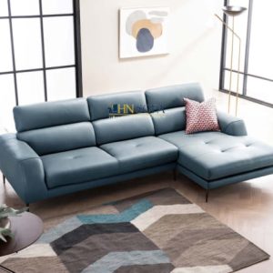 Sofa góc 3 chỗ ngồi da bò Ý HNS95 - Cao cấp và lịch lãm