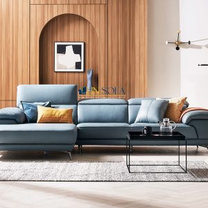 Alternative view of Sofa góc hiện đại màu xanh dương HNS41