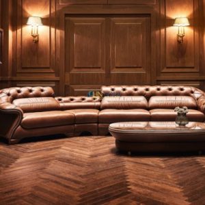 Alternative view of Mẫu sofa tân cổ điển da bò Ý HNS45