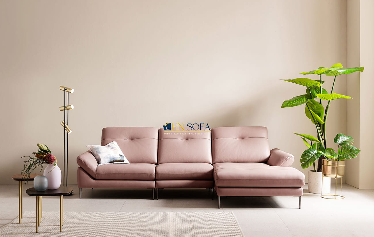 Sofa góc L giả da Hàn Quốc HNS65 - Thiết kế hiện đại, công năng tối ưu - Ảnh 2