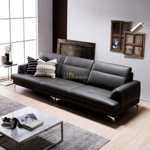 Sofa văng da Microfiber 3 chỗ ngồi HNS68 thiết kế nhỏ gọn, tiện ích