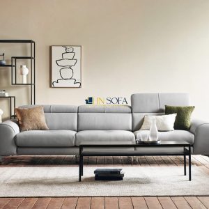 Alternative view of Phòng khách trẻ trung và tinh tế với sofa văng da HNS72