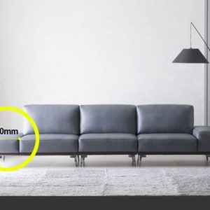 Alternative view of Sofa da hiện đại HNS12 khẳng định cá tính gia chủ