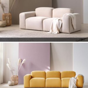 Alternative view of Sofa bọc nỉ HNSN01 sang trọng theo phong cách Ý