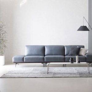 Mẫu ghế sofa da góc L HNS15 trẻ trung và sang trọng cuốn hút!