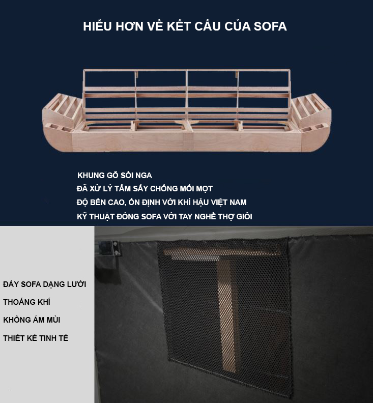 Sofa Da Hiện Đại HNS02