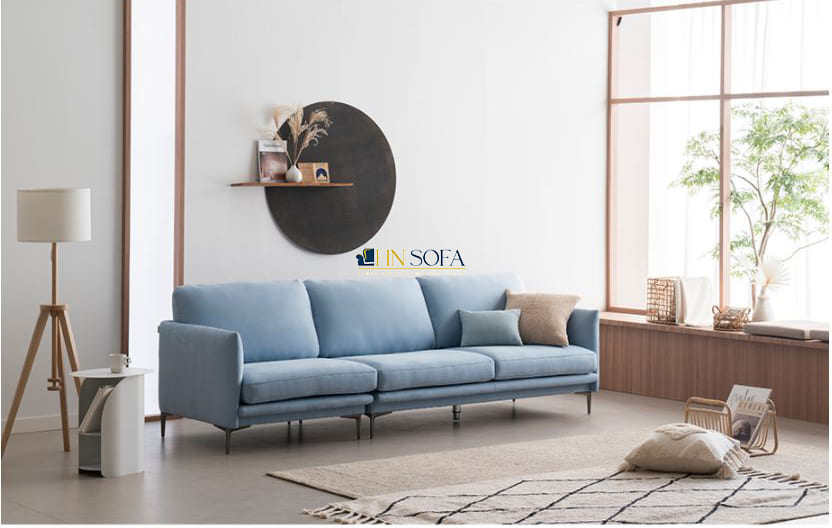 Sofa băng 3 chỗ bọc nỉ Hàn Quốc cao cấp HNSN13