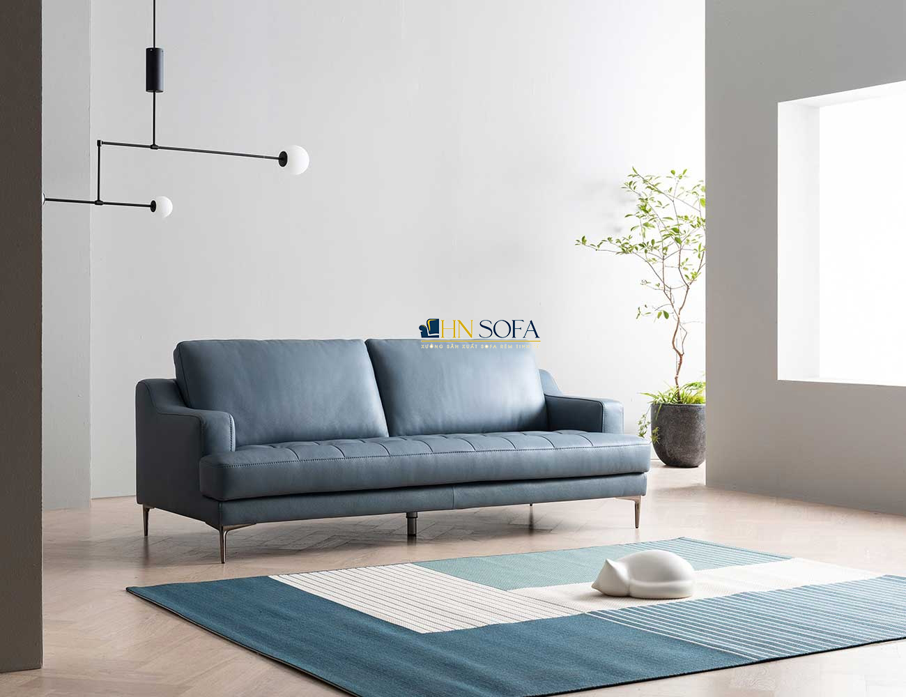 Sofa văng 2 chỗ da Anh Quốc HNS96 - Vẻ đẹp của sự tiện lợi và trang nhã - Ảnh 3