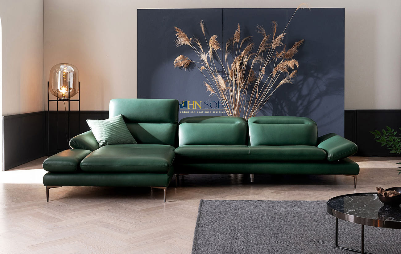Mẫu sofa góc giả da Anh Quốc HNS53 - Ảnh 7