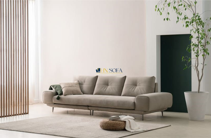 Mẫu sofa HNSN15 thiết kế mới mẻ đẹp mắt với phần rút múi lưng tinh tế