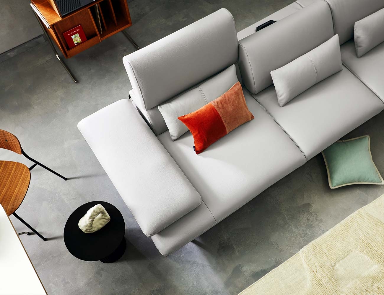 Sofa văng hiện đại da Hàn cao cấp HNS35
