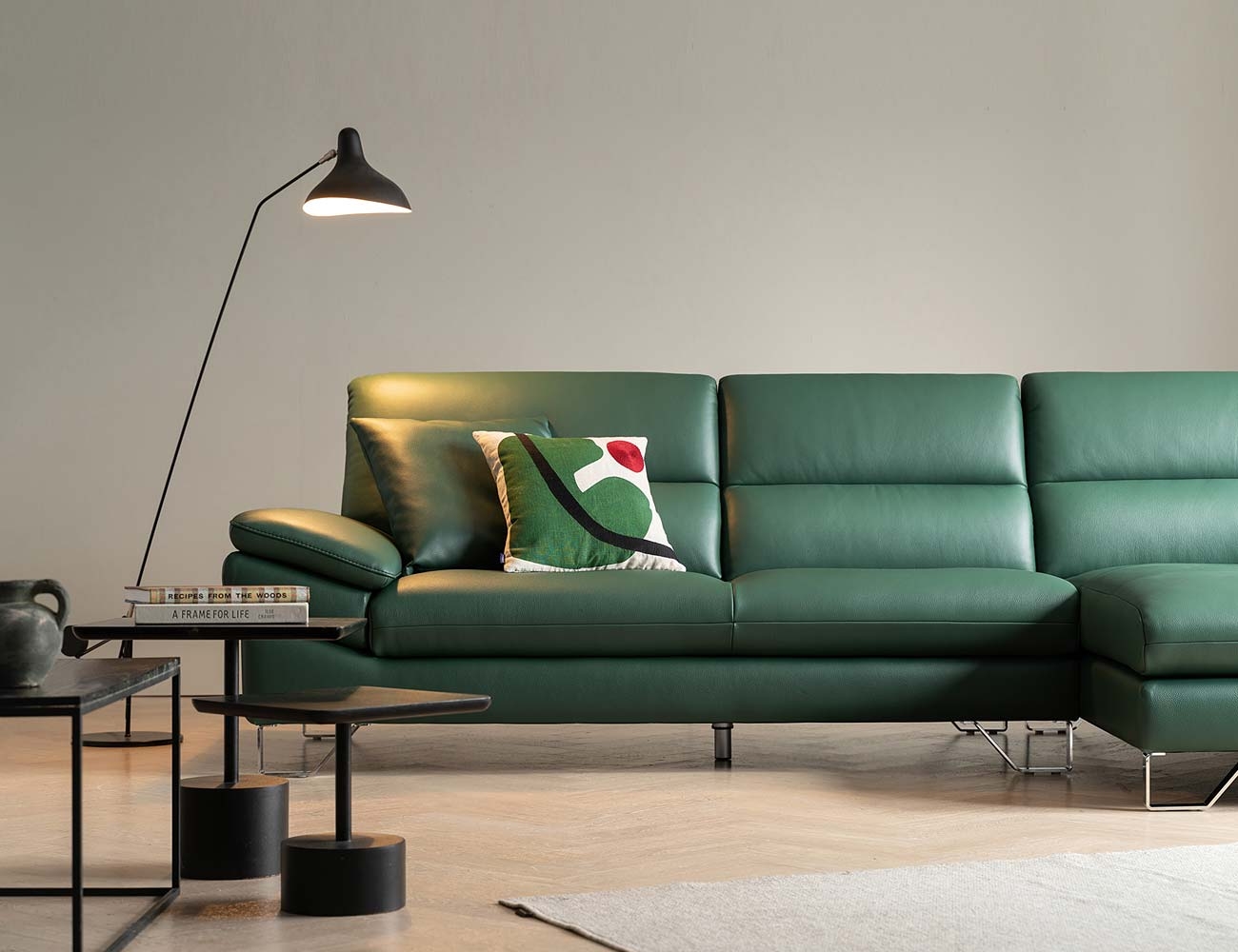 Sofa góc L giả da Malaysia HNS67 - Cá tính và độc đáo - Ảnh 4