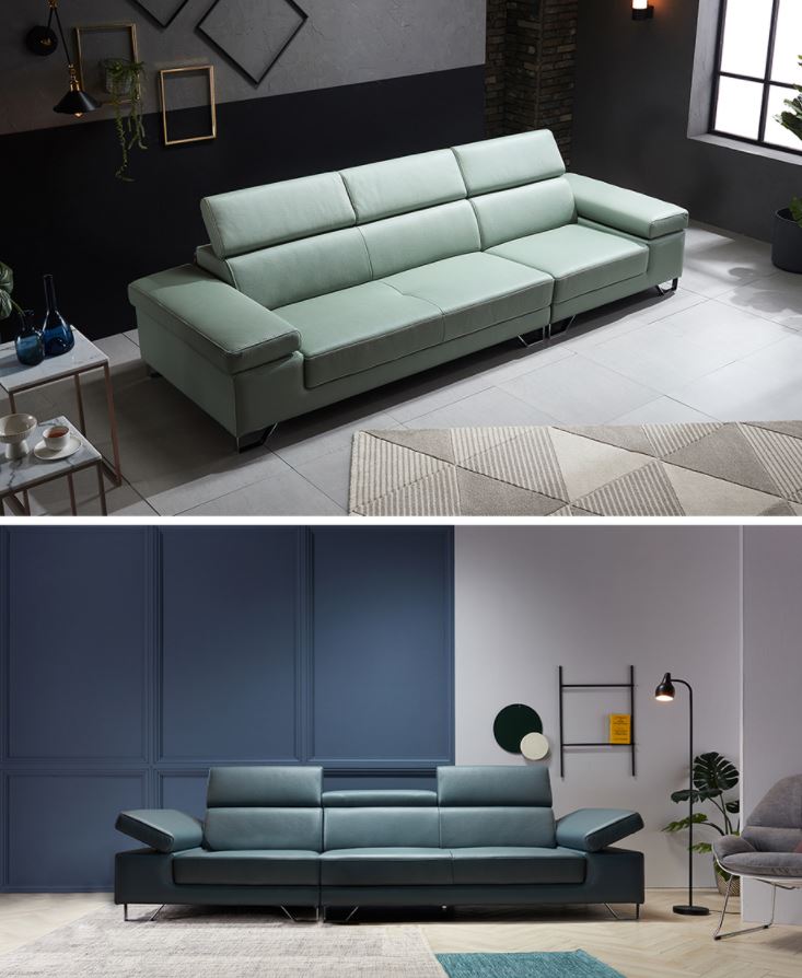 Mẫu sofa giả da Malaysia hiện đại HNS06 - Ảnh 4