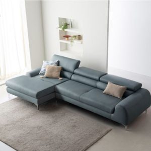 Sofa hiện đại góc L da Hàn đẹp HNS16