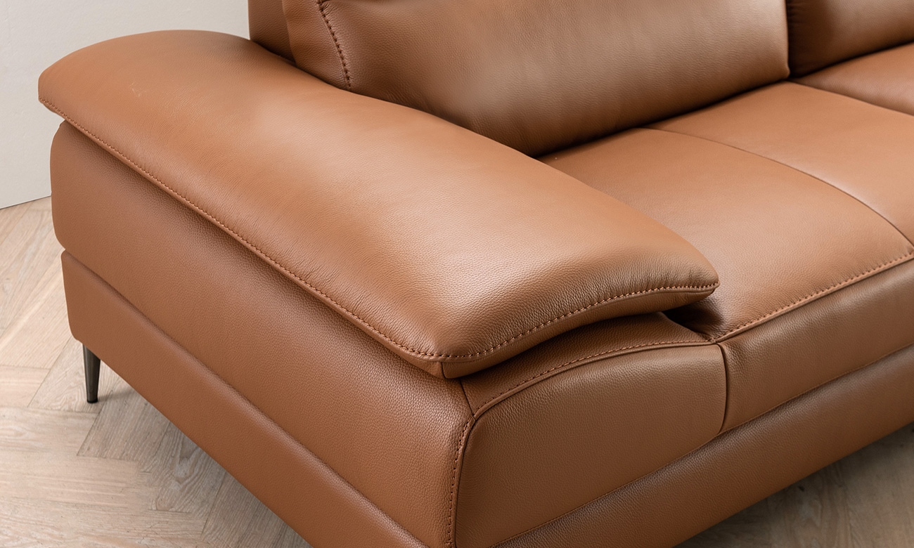Mẫu sofa văng da Malaysia 3 chỗ HNS59 - Ảnh 5