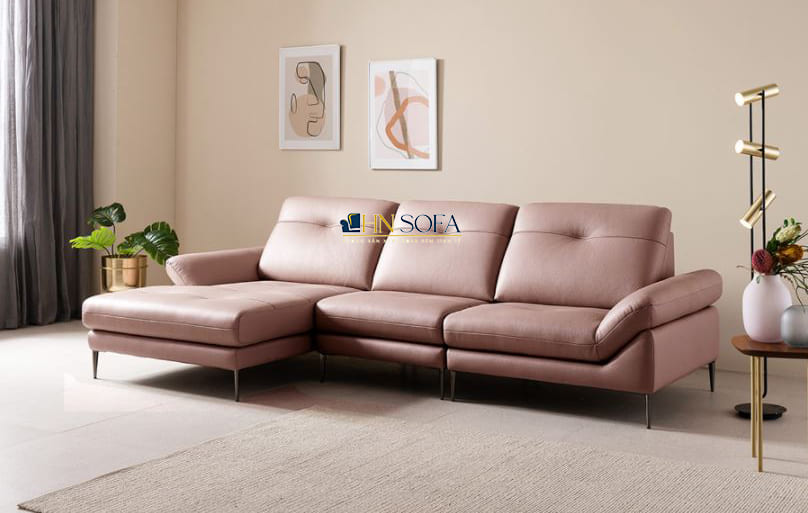 Sofa góc L giả da Hàn Quốc HNS65 - Thiết kế hiện đại, công năng tối ưu