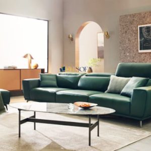 Alternative view of Sofa văng giả da Microfiber HNS79 thiết kế sang trọng, bền lâu