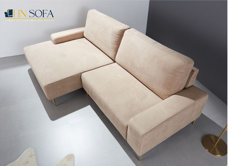 Mẫu sofa nỉ Hàn Quốc HNSN02 hiện đại và trẻ trung cho phòng khách chung cư - Ảnh 2