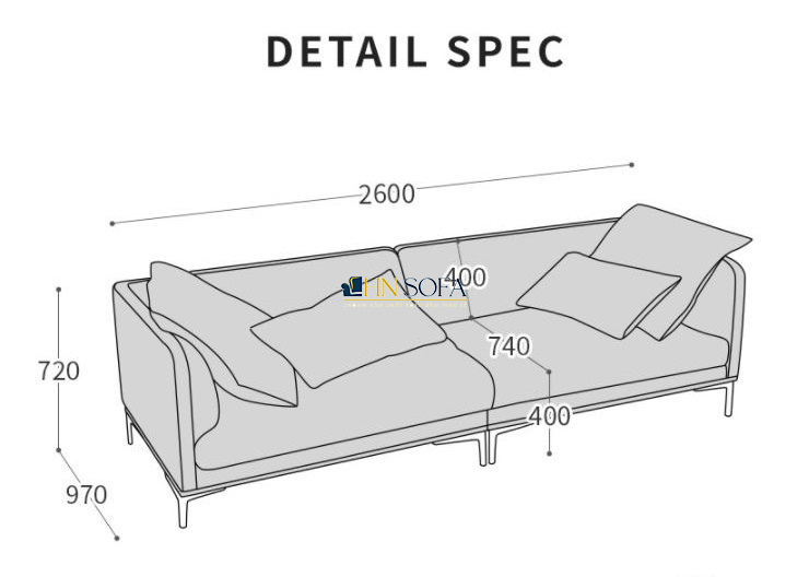 Mẫu sofa văng giả da Hàn Quốc màu nâu bò HNS49 - Ảnh 7