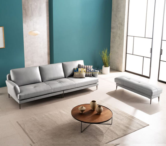Mẫu sofa văng 3 chỗ bọc da Anh Quốc HNS54 - Ảnh 6