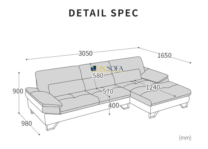 Sofa góc L giả da Malaysia HNS67 - Cá tính và độc đáo - Ảnh 12