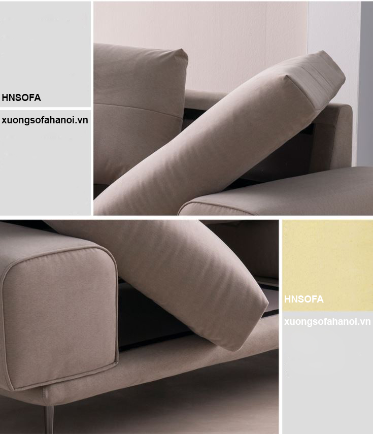 Sofa văng nỉ 3 chỗ thiết kế kiểu mới HNSN15 - Ảnh 4
