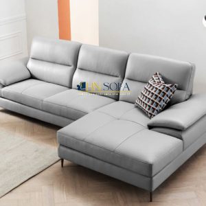 Mẫu sofa góc L hiện đại bọc da HNS58