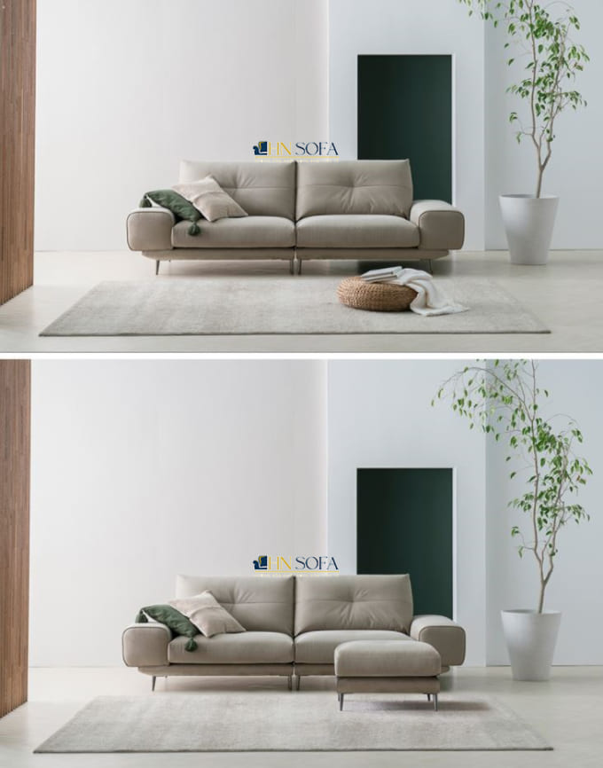 Sofa văng nỉ 3 chỗ thiết kế kiểu mới HNSN15 - Ảnh 5