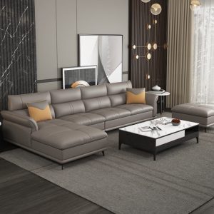 Alternative view of Sofa góc L HNS144 bọc da Hàn Quốc