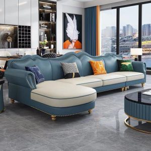 Sofa tân cổ điển góc L HNS149 sang trọng
