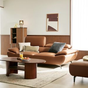 Sofa văng 2 chỗ HNS159 bọc da Nhật