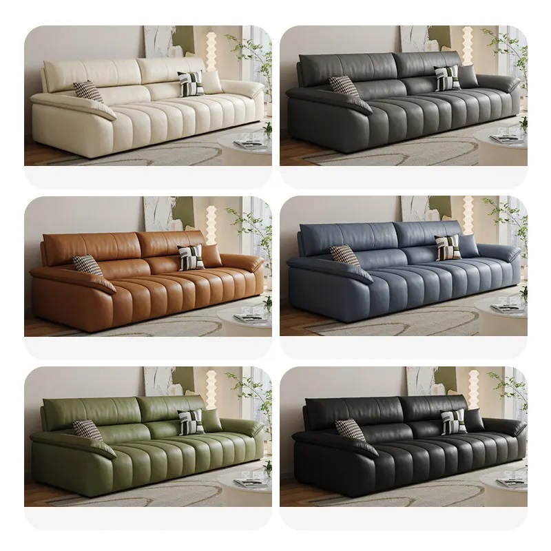Sofa văng HNS163. Êm ái, bọc da Pcarola Ý - Ảnh 3