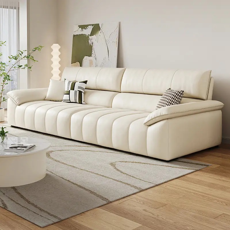 Sofa văng HNS163. Êm ái, bọc da Pcarola Ý - Ảnh 2
