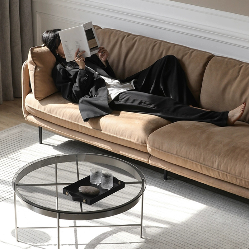 Sofa văng HNS165 bọc nỉ Hàn Quốc - Ảnh 4