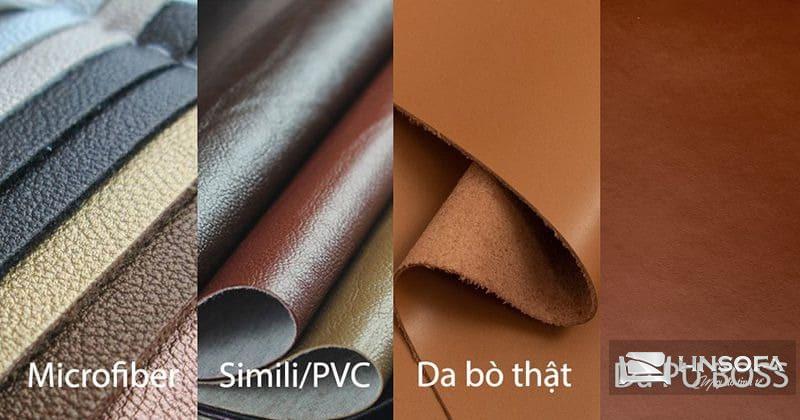 Hiện nay có 4 loại vỏ, da ghế sofa