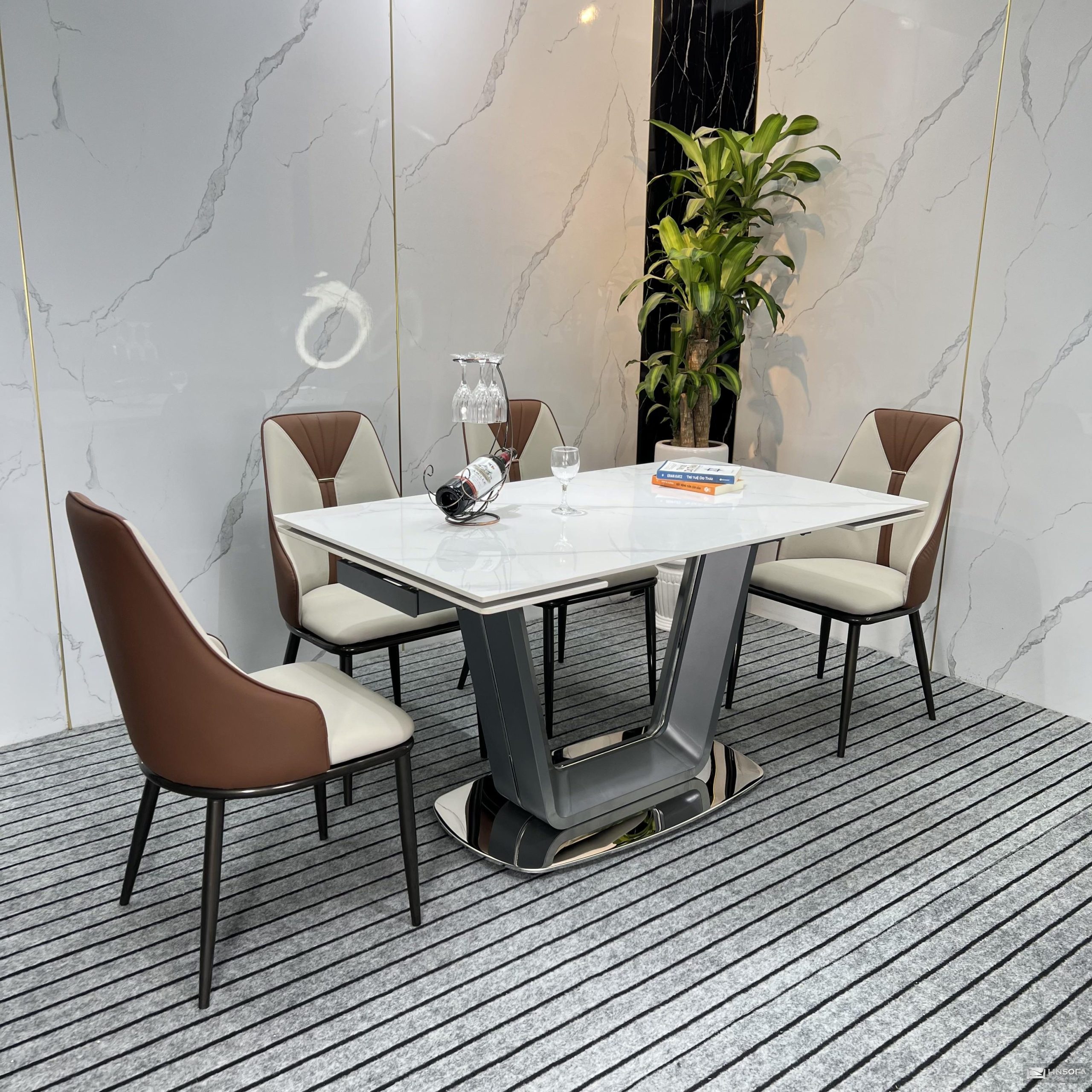 Bộ bàn ghế ăn nhập khẩu HN-BA14 - Ảnh 2