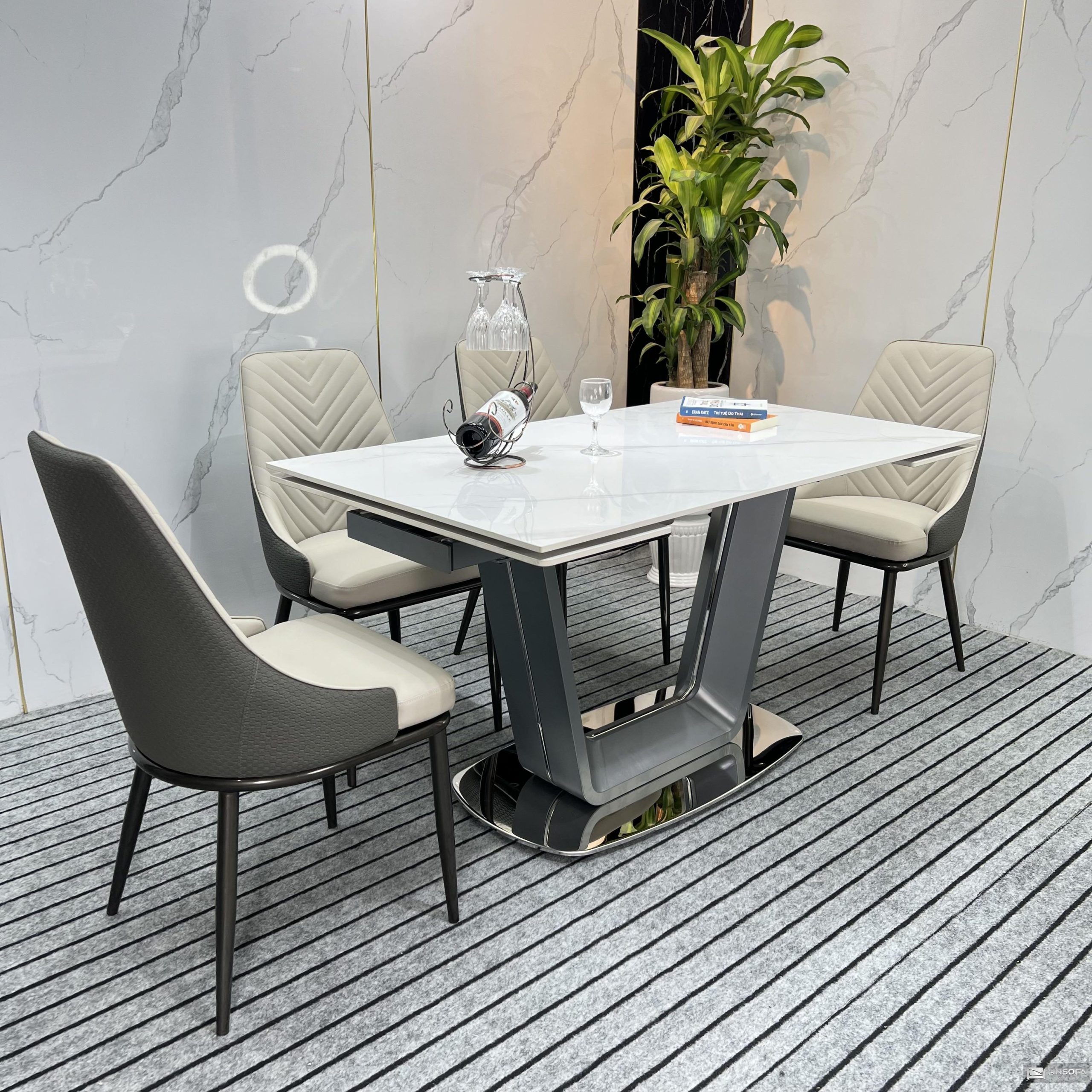 Bộ bàn ghế ăn nhập khẩu HN-BA14 - Ảnh 4