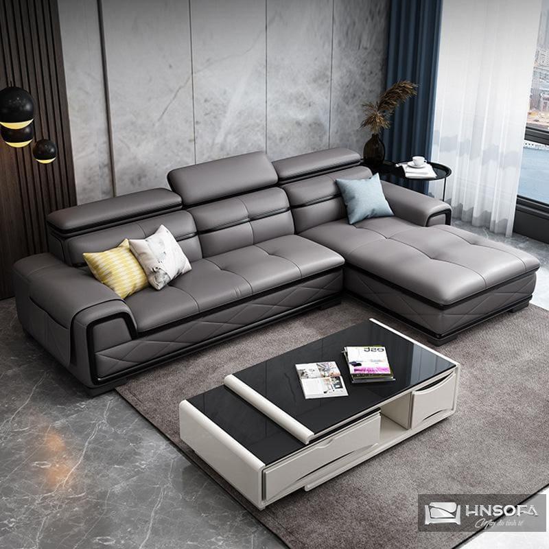 Mẫu sofa góc hiện đại làm từ da Microfiber của Mỹ