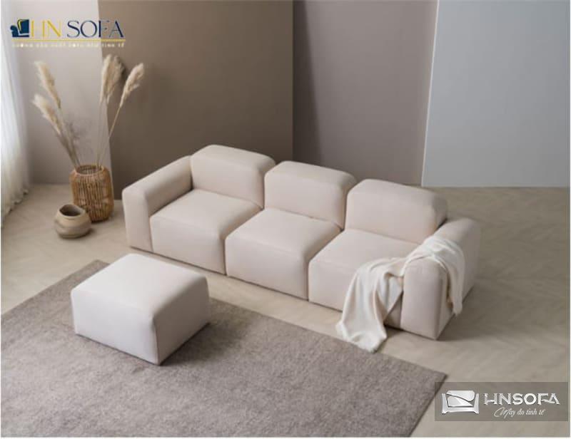 Sofa bọc nỉ sang trọng theo phong cách Ý