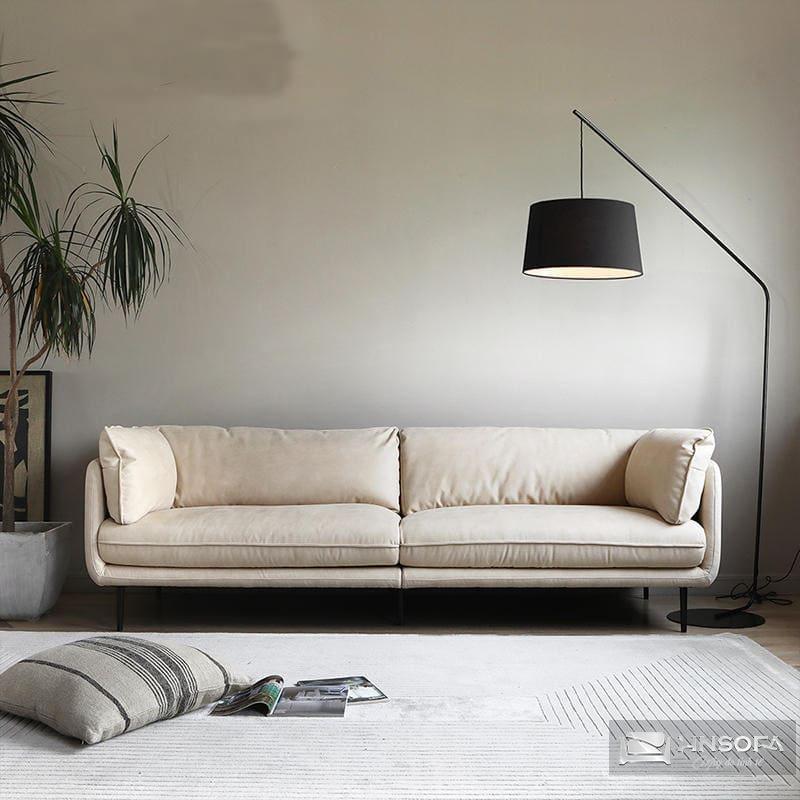 Sofa văng bọc nỉ Hàn cho phòng 15m2 sang trọng và tinh tế