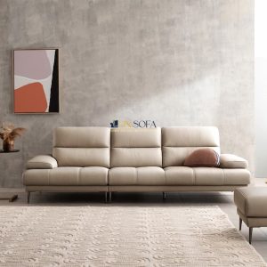 Sofa văng cao cda bò Brazil HNS90 - Vẻ đẹp của sự lịch lãm