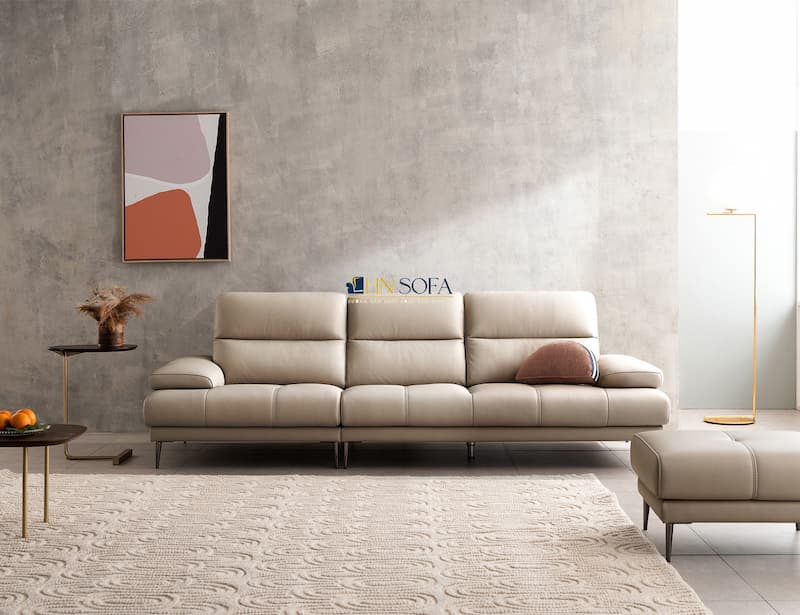 Sofa văng cao cấp da bò Brazil HNS90