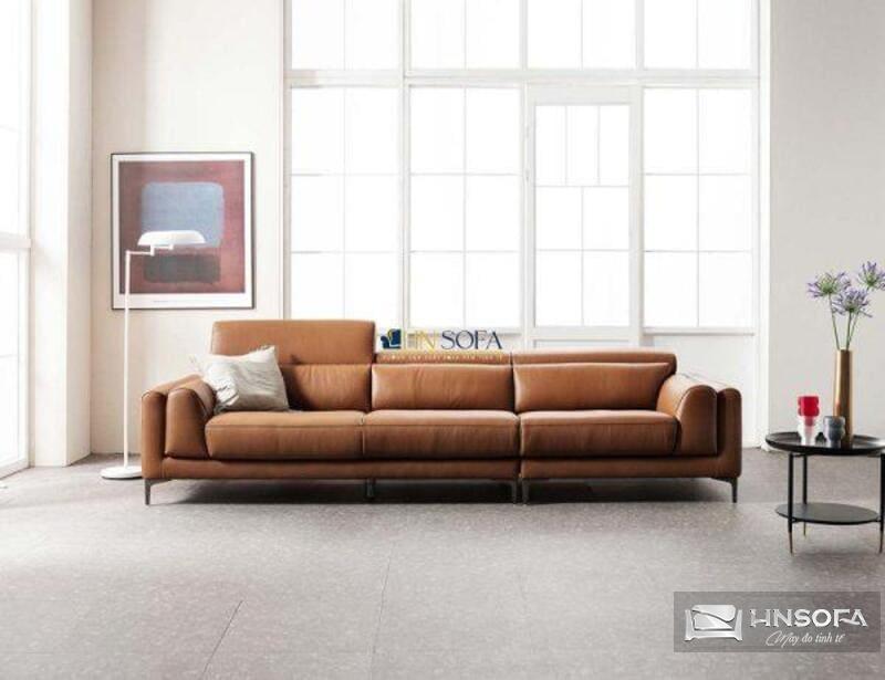 Sofa văng hiện đại màu nâu đậm sang trọng
