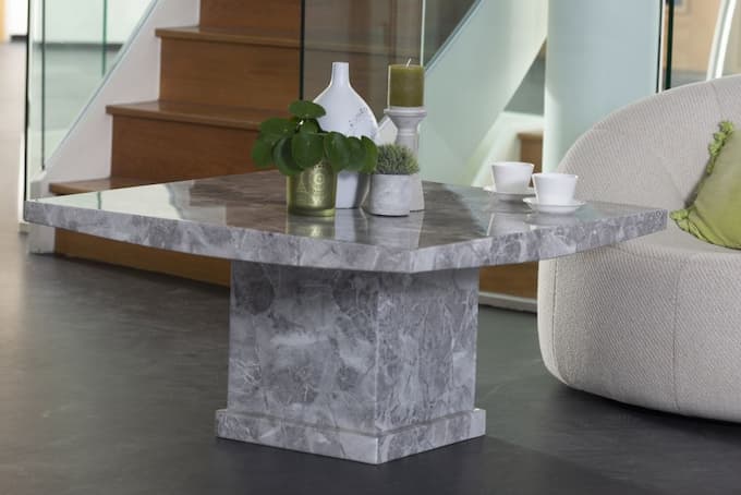 Bàn trà sofa mặt đá vuông khỏe khoắn