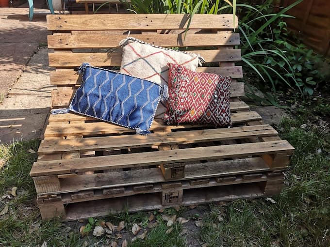 Mẫu sofa pallet không đệm đẹp