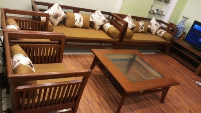 Mẫu đệm sofa gỗ mỏng nhẹ