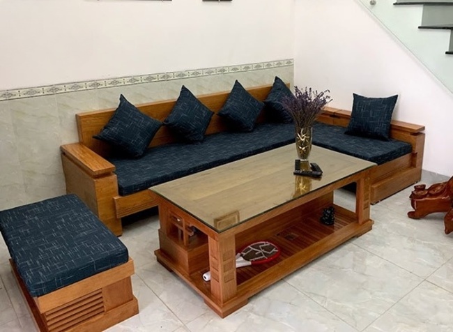 Đệm sofa gỗ nguyên khối