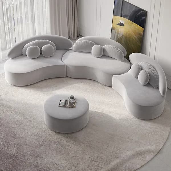 Mẫu ghế sofa cong đẹp