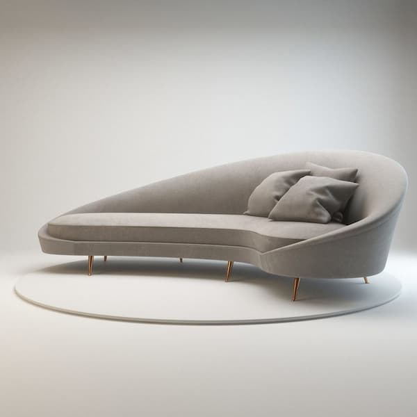 Mẫu ghế sofa cong đẹp