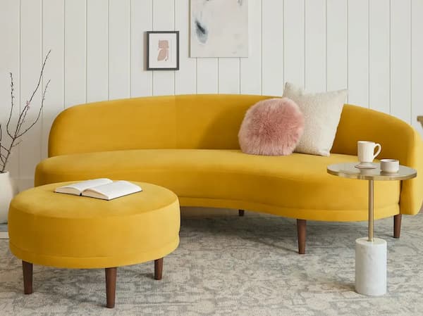 Mẫu ghế sofa cong đẹp